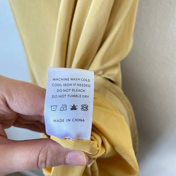 BALTIC BORN Molly Mod Maxi Dress Pale Mustard Butter Yellow Size Medium NWT New - Picture 9 of 12